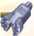 Trident Drop Center 5-3/8" Carbide Button Cable Tool Drill Bit, 2"x3" Pin Thread Trident 5375DCD2X3PNM Image