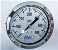 600 PSI Liquid-Filled 4" Panel-Mount Pressure Gauge Generic 600 PSI  Image